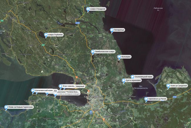 где увидеть северное сияние в Петербурге