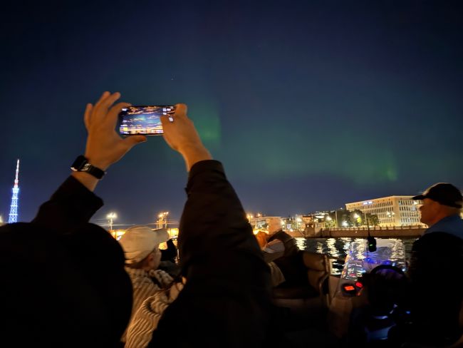 Северное сияние в Петербурге