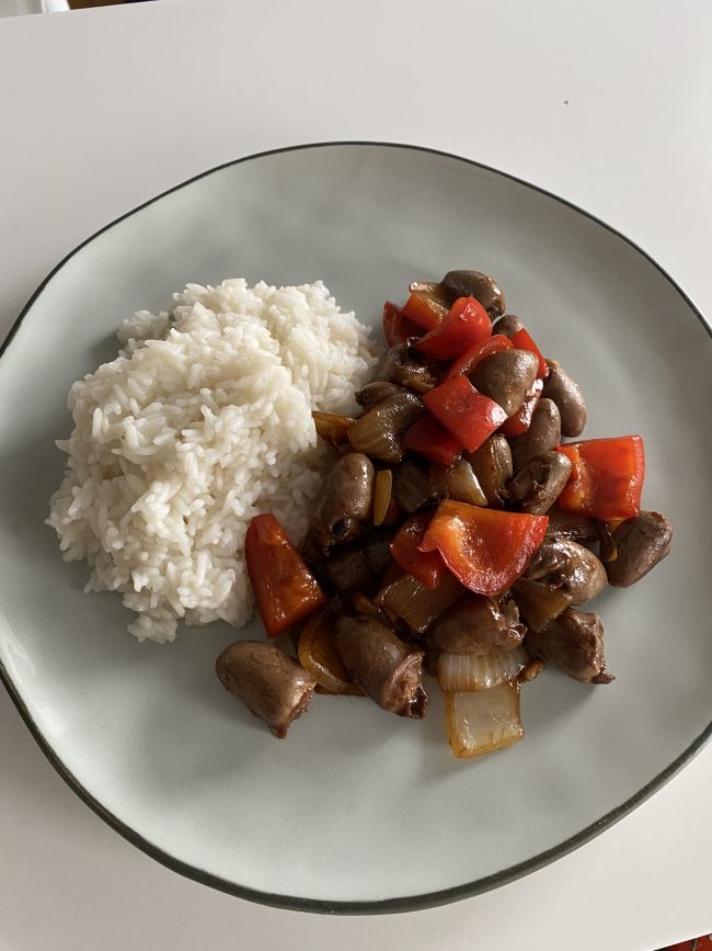 Куриные сердечки