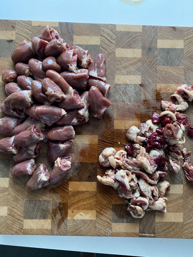 Куриные сердечки
