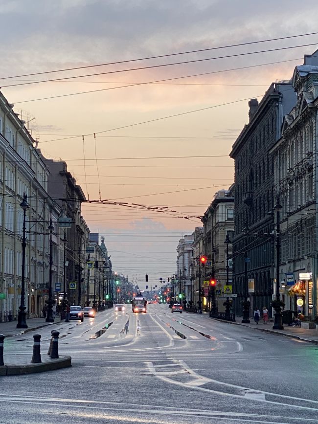 Белые ночи в Питере в августе